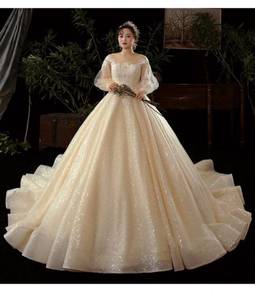 Cream Wedding bridal dress gown plus size RB2067