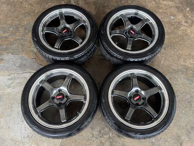 Rim second 16 Rays 57 flow form siap tayar myvi g3