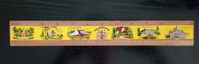 VINTAGE Visit AUSTRALIA WOODEN RULER