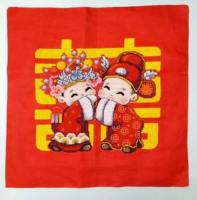 Cross Stitch Art Work & Ring Holder for Wedding