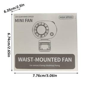 Handheld Fan Rechargeable, Digital Power Display
