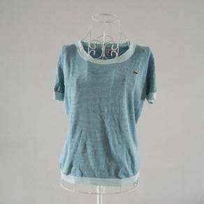 Lacoste Stripes Blue Fine Knit Top