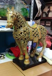 Wooden Horse statue