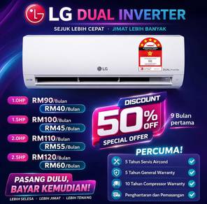 Ansuran LG Dual Inverter Aircond (Setiu TGN)