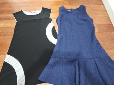Dress black and blue