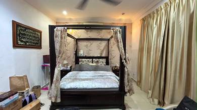 Katil Kayu Jati & Tilam Utk Dijual Queen Size