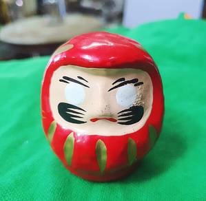 Daruma doll good luck fortune hand painted