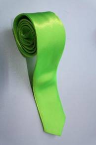 SLIM JT5 Apple Green Top Quality Solid Neck Tie