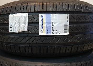 215 55 17 MICHELIN PRIMACY 5 Tayar Tyre New 2026