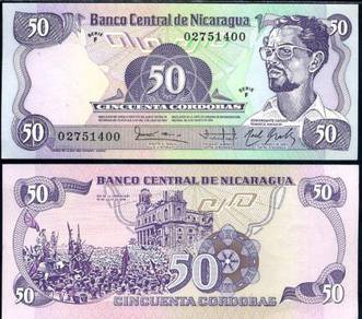 Nicaragua 50 cordobas 1984 (1985) p 140 unc