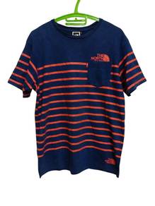 799.north face pocket tee shirt stripe