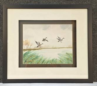 Framed Watercolor -Spring Uplift by Francesco
