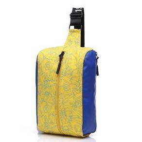 [12.12] Graffiti Chest Waist Bag Backpack Yellow
