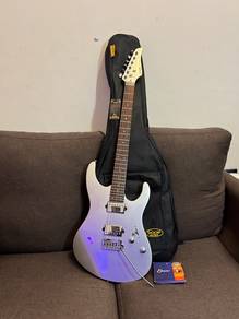 SQOE SEIB-500 HH silver guitar