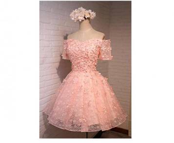 Pink wedding bridal prom bridesmaid dress RBP0605
