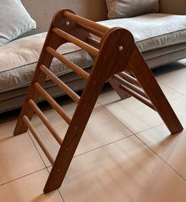 wooden climbing frame