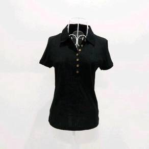 Burberry Black Women"s Polo T-Shirt