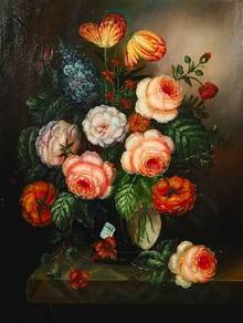 Vintage Bloom in Vase 3 — by J. Hamilton