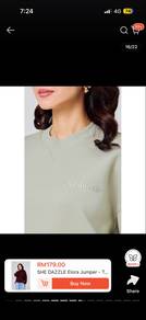 She dazzle Elora Jumper Sage Green