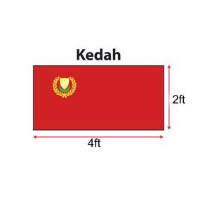 Bendera Kedah (Polyester) 2 x 4ft