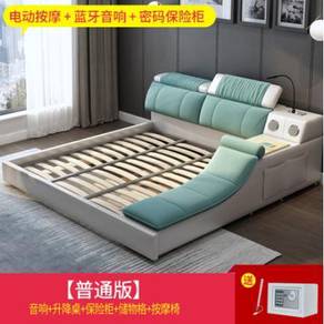 Bed frame bluetooth usb high tech katil 5