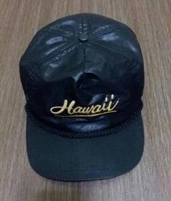 RARE TOPI VINTAGE CAP HAWAII ALL BLACK 80s
