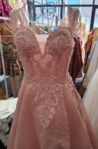 Pink Bridal Gown