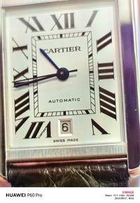 Pre Own Cartier Tank Solo Silver Roman Dial Fullse