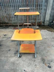 2 Tier Mobile Meja Belajar Study Table Desk Rack S