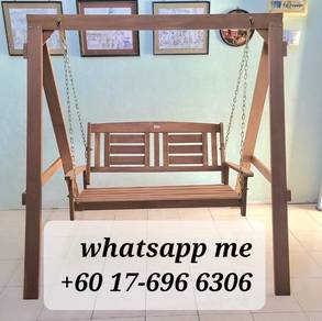 [NEW] MERANTI Outdoor Swing chair wooden buaian 