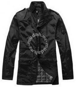 A767 CLASSIC BLACK ZiPPER COAT MULTI-POCKET JACKET