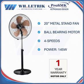 PROSMK 20" Metal Stand Fan