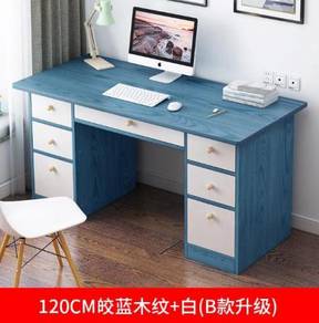 BLUE drawer laci meja table biru pejabat 1