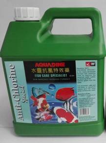 Aquadine Anti Chlorine Klorin Aquarium Fish 4Litre