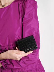 Charles & Keith Croc-Effect Small Wallet