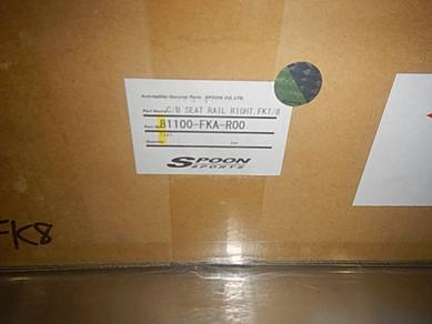 Spoon Carbon Bucket Seat Rail & Bracket RH FK7 FK8