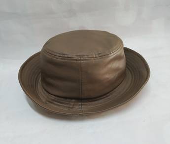 Bucket Fake Leather Hat