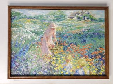 Countryside Blossoms Lithograph Print