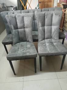 Set Kerusi Makan 6 Unit – Rangka Kukuh, Perlu Tuka