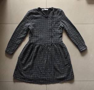 Zara - Checkers Long Sleeve Dress