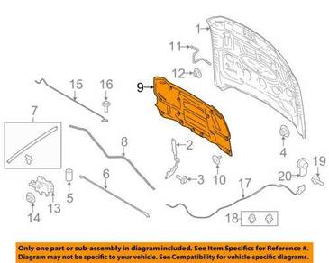 Ford Mustang GT 2.3 hood insulator