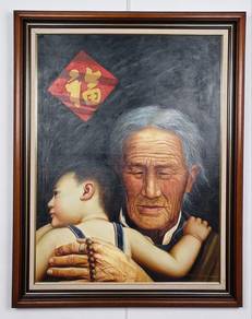 Oil Painting ,Zhou Kang1996 Generations Portrait