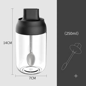 2 Seasoning Bottle + Rotatable Bottle Rack (1 Set)