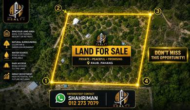 Agricultural Land in Raub, PHG