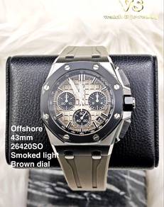 Audemars Piguet offshore 43mm 26420SO khaki smoked