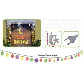 Lampu Hiasan Bulan Sabit (Crystal) (6's)
