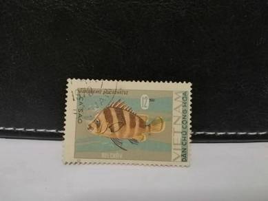 1967 Vietnam Stamp Local Fish