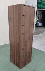 RS02E-4 New * Almari Buku Kabinet Bookcase