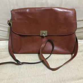W Leather Sling Bag