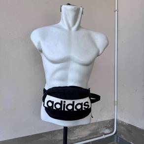 Adidas black waist bag pouch bag